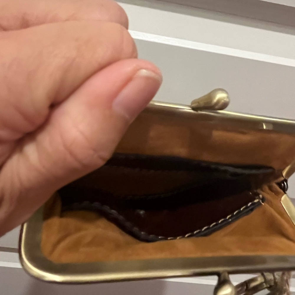 Patricia Nash Gold and Black Wristlet - Picture 3 of 4